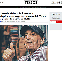 Mercado chileno de fusiones y adquisiciones registra aumento del 6% en el primer trimestre de 2023